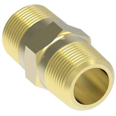 Weatherhead by Danfoss | 3325X4 | Brass Hex Nipple | Applied