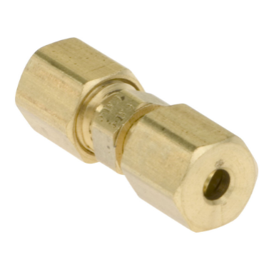Brass Fitting (Inches Size) Compression Double Union 1/8” 3/16” 1