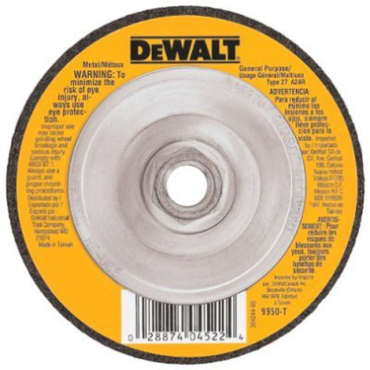 Dewalt type outlet 27 cutting wheel