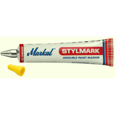Markal 96653 Stylmark Tube Marker, 1/8, Yellow