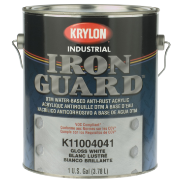 Krylon Iron Guard Paint K11001201, Matte Black, 1 gal