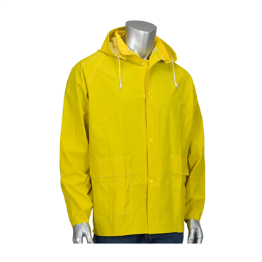 Yellow Polyester PVC Large Jacket