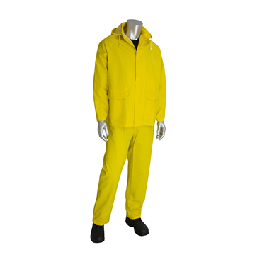 Yellow Polyester PVC 7X-Large Rainsuit