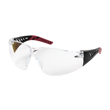 Burgundy Anti-Scratch Anti-Fog One Size Safety Glasses