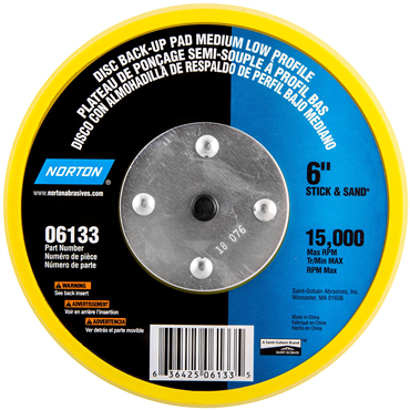 Low Profile PSA Back Up Pad for DA/RO Sanders