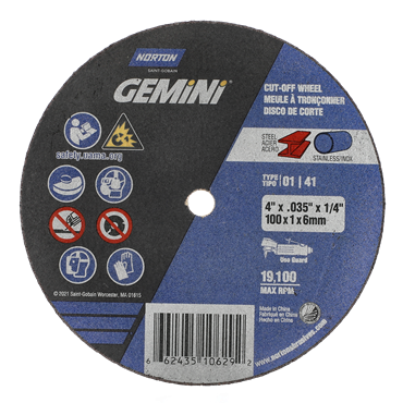 Gemini A Type 01/41 Cut-Off Wheel