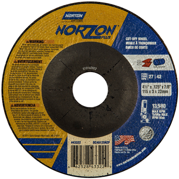 NorZon Plus SGZ Type 27/42 Right Angle Cut-Off Wheel