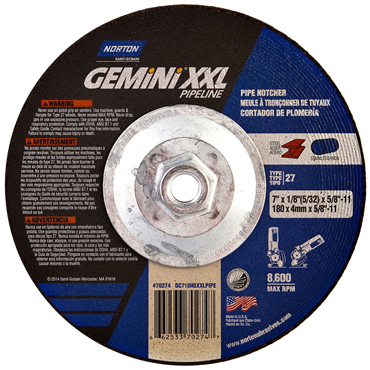 Gemini XXL A Type 27 Grinding and Cutting Wheel