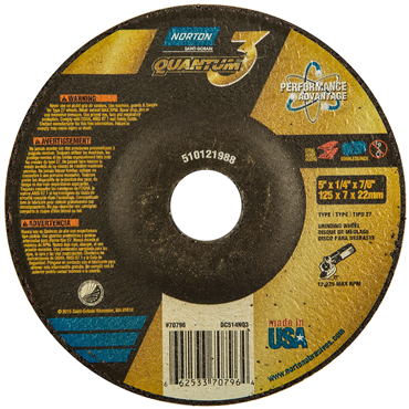 Quantum3 SG Type 27 Grinding Wheel