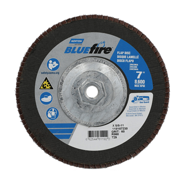 BlueFire Zirconia Alumina Coarse Grit Arbor Thread Fiberglass Conical Flap Disc