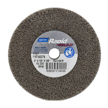 Bear-Tex Rapid Blend NEX Aluminum Oxide Medium Grit Non-Woven Unified Wheel