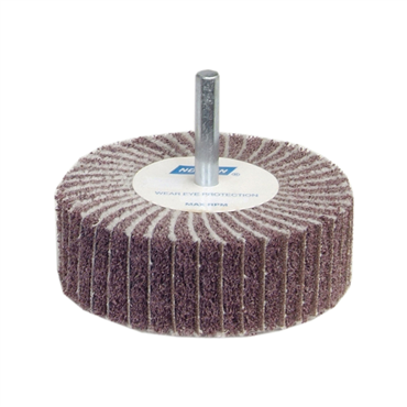 Bear-Tex Aluminum Oxide Medium Grit Non-Woven Interleaf Flap Wheel