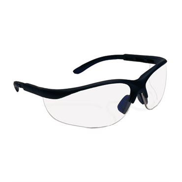 Black Anti-Scratch One Size Safety Glasses