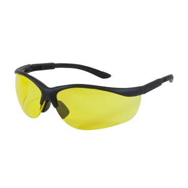 Black Anti-Scratch One Size Safety Glasses