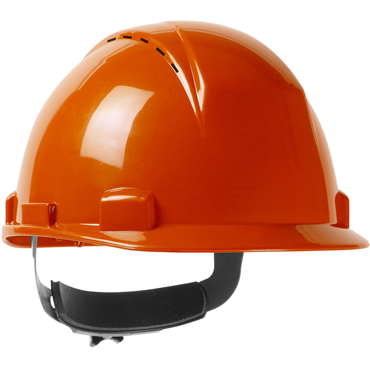 Orange Wheel Ratchet Size Adjustment Hard Hat