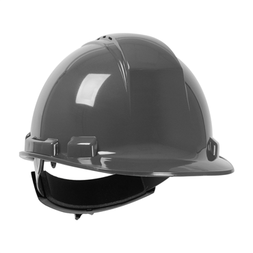 Dark Gray Wheel Ratchet Size Adjustment Hard Hat