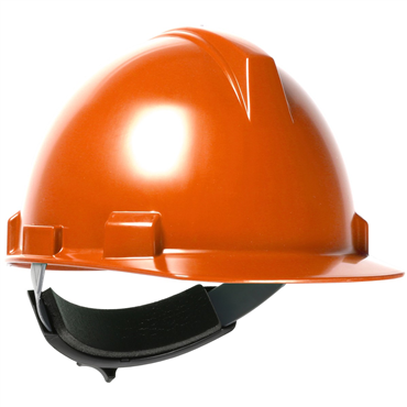 Orange Wheel Ratchet Size Adjustment Hard Hat