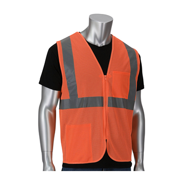 Hi-Vis Orange Zipper 4X-Large to 5X-Large Vests