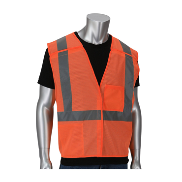 Hi-Vis Orange Zipper 6X-Large to 7X-Large Vests