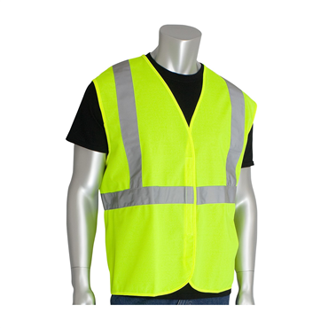 Hi-Vis Yellow Hook and Loop Medium Vests