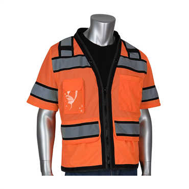 Hi-Vis Orange Zipper 15 Pockets X-Large Vests