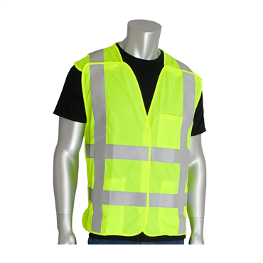 Hi-Vis Yellow Hook and Loop Small to Medium Vests
