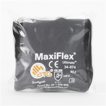 Gray Knit Wrist Cuff X-Small General Purpose Gloves