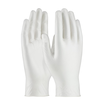 White Vinyl Powder Free X-Large Disposable Gloves