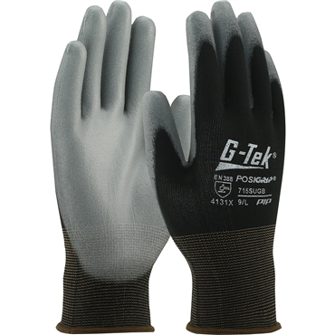 Black Knit Wrist Cuff Large General Purpose Gloves