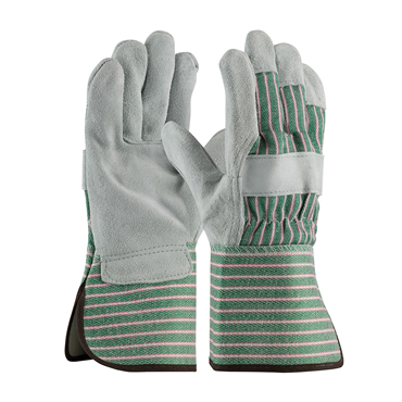 Green Gauntlet Medium Leather Palm Gloves