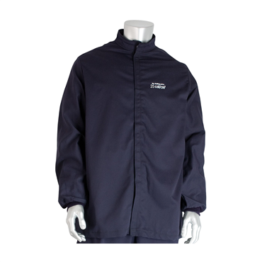 Navy Cotton Nylon Fabric Small Jacket