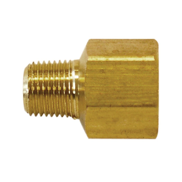NPT Brass 3/8 in Female Hexagonal Adapter
